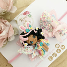 Load image into Gallery viewer, Easter Fairy Hair Bow Headband or Clip
