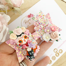 Load image into Gallery viewer, Day of the Dead Halloween Hair Bow Headband or Clip
