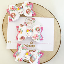 Load image into Gallery viewer, Easter Bunny Hair Bow Headband or Clip
