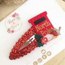 Load image into Gallery viewer, Large North Pole Post Box large snap clip
