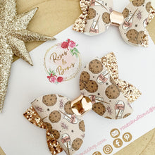Load image into Gallery viewer, Milk &amp; cookies rose gold Bow Headband or Clip
