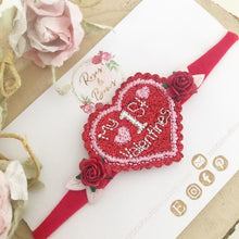 Load image into Gallery viewer, First Valentine’s Headband - 1st Valentine’s Day Headband
