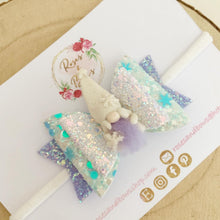 Load image into Gallery viewer, Christmas gnome Hair Bow Clip or Headband
