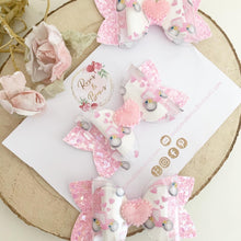 Load image into Gallery viewer, Tractor Transparent Glitter Bow Headband or Clip
