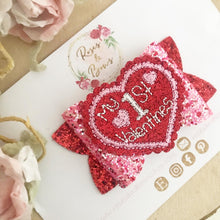 Load image into Gallery viewer, My 1st Valentine’s Hair Bow Headband or Clip
