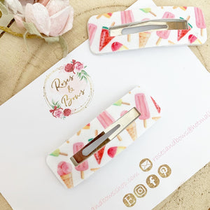 Ice lolly large snap clip
