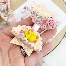 Load image into Gallery viewer, Easter Chick Hair Bow Headband or Clip
