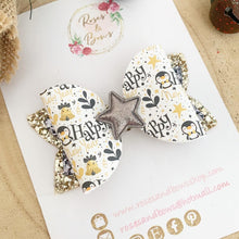 Load image into Gallery viewer, New Years Eve Hair Bow Headband or Clip
