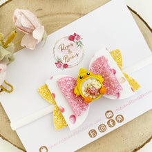 Load image into Gallery viewer, Easter Chick and Egg Shaker Hair Bow Headband or Clip
