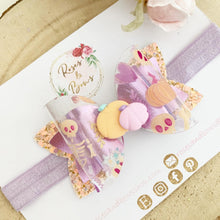 Load image into Gallery viewer, Halloween Transparent Pumpkin Hair Bow Headband or Clip
