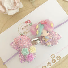 Load image into Gallery viewer, Ice Cream Girl Hair Bow Headband or Clip
