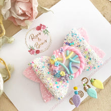 Load image into Gallery viewer, Dream Catcher Glitter Hair Bow Headband or Clip
