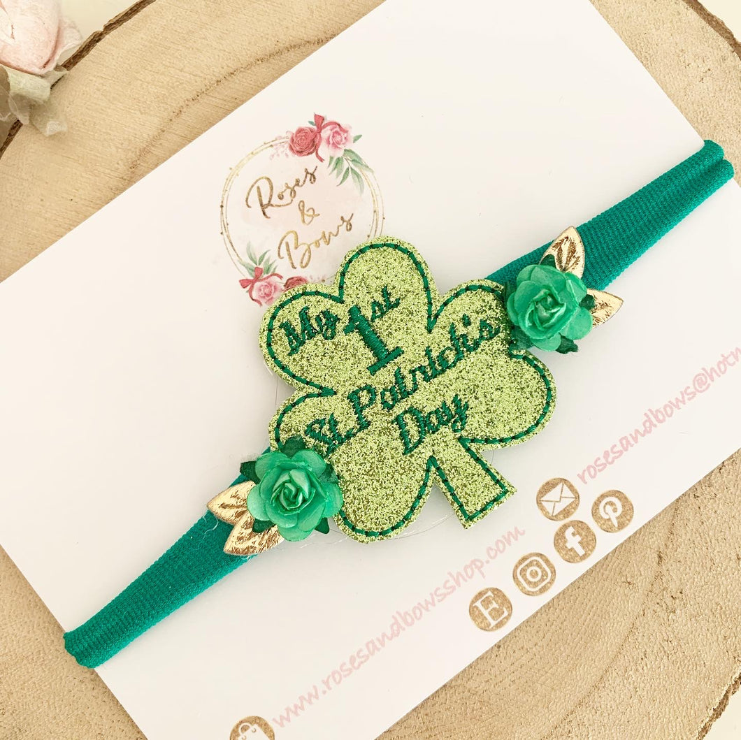 1st St Patrick’s Day Headband