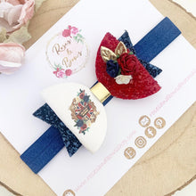 Load image into Gallery viewer, God Save the King Coronation Hair Bow Headband or Clip
