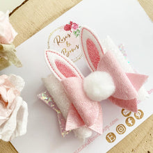 Load image into Gallery viewer, Bunny Ears Easter Hair Bow Headband or Clip
