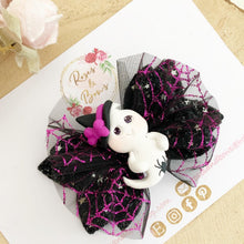 Load image into Gallery viewer, Ghost Tulle Halloween Hair Bow Headband or Clip
