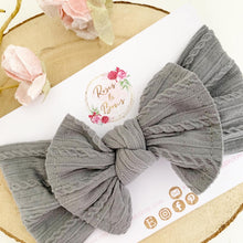 Load image into Gallery viewer, Grey Nylon Headwrap Headband
