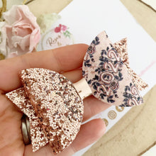 Load image into Gallery viewer, 2022 New Years Glitter Hair Bow Headband or Clip
