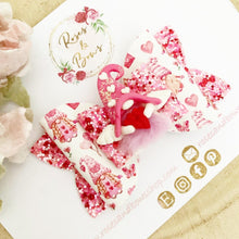 Load image into Gallery viewer, Valentines gonk Hair Bow Headband or Clip
