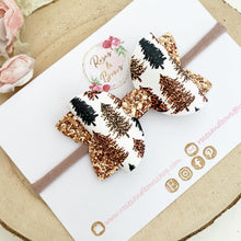 Load image into Gallery viewer, Autumn leopard tree hair Bow Headband or Clip
