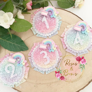 Rainbow Birthday Badge