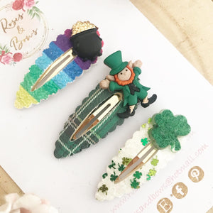 St Patrick’s Day snap clip set