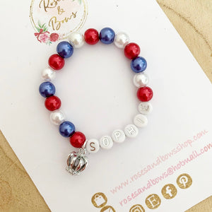 Girls Personalised Jubilee Bracelet