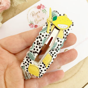 Lemon large snap clip