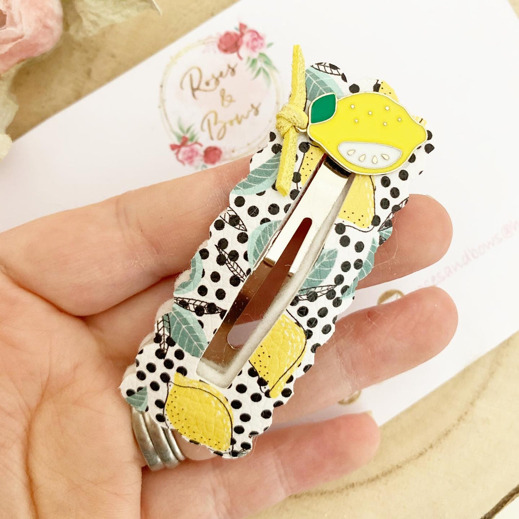 Lemon large snap clip