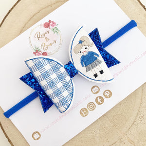 School Girl Bow Headband or Clip