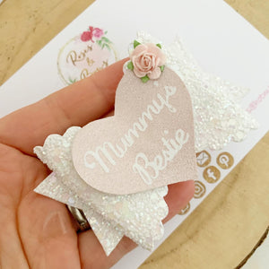 Mummy’s Bestie Hair Bow Headband or Clip