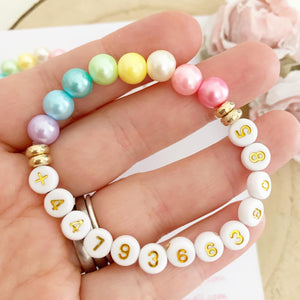 Girls Safety Phone Number Bracelet