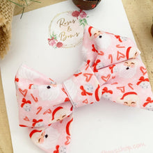 Load image into Gallery viewer, Santa hand tied Hair Bow Headband or Clip
