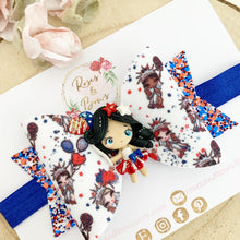 Load image into Gallery viewer, July 4th USA Independence Day Bow Headband or Clip
