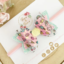 Load image into Gallery viewer, Summer Vibes Hair Bow Headband or Clip

