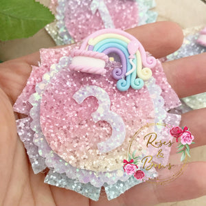 Rainbow Birthday Badge