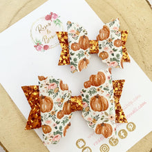 Load image into Gallery viewer, Pumpkin Hair Bow Headband or Clip
