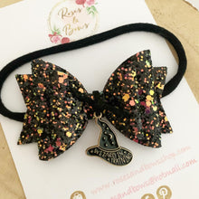 Load image into Gallery viewer, Wizard Glitter Bow Headband or Clip
