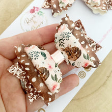 Load image into Gallery viewer, Rose gold Hair Bow Headband or Clip
