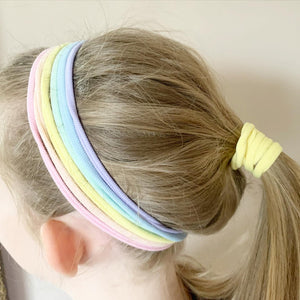 Multi use nylon bands - hair bobbles - stretch headbands - bloat belts