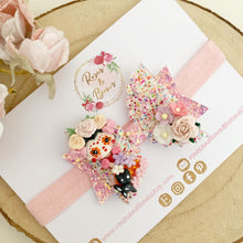 Load image into Gallery viewer, Day of the Dead Halloween Hair Bow Headband or Clip
