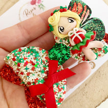 Load image into Gallery viewer, Christmas Fairy Hair Bow Clip or Headband
