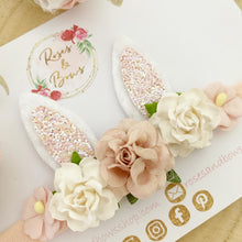 Load image into Gallery viewer, Blush Bunny Ears Easter headband - Girls Hairband - Photo Prop
