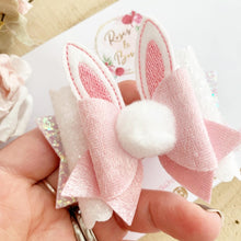Load image into Gallery viewer, Bunny Ears Easter Hair Bow Headband or Clip
