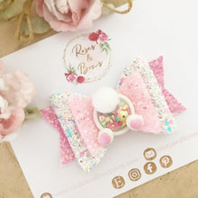 Load image into Gallery viewer, Easter Bunny Tail Hair Bow Headband or Clip
