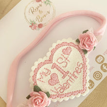 Load image into Gallery viewer, First Valentine’s Headband - 1st Valentine’s Day Headband
