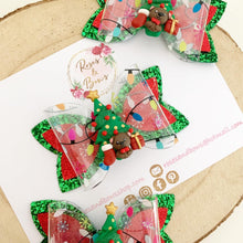Load image into Gallery viewer, Christmas Tree Hair Bow Headband or Clip
