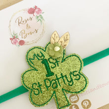 Load image into Gallery viewer, 1st St Patty’s headband - St Patrick’s Day Headband
