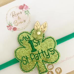 1st St Patty’s headband - St Patrick’s Day Headband