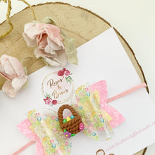 Load image into Gallery viewer, Easter Basket Hair Bow Headband or Clip
